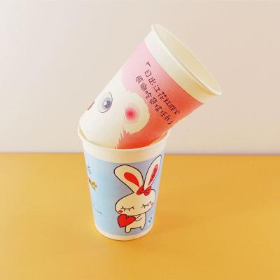 China Biodegradable Elephant Animal Cute Cartoon Bear Rabbit Disposable Environmental Friendly Paper Cup Available For Customization for sale