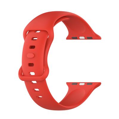 China Silicone Rubber Strap For iWatch 40mm 44mm 38mm Watch Band Smartwatch Rubber Strap 42mm for sale