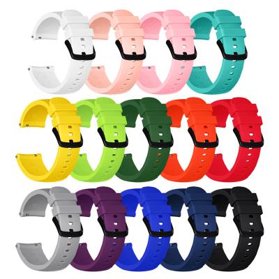 China Silicone Sport Rubber Watch Band For Samsung Gear Sport Watch 20mm for sale