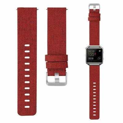 China Fabric Replacement Canvas Nylon Strap for Fitbit Blaze Fabric Strap Watch Band for sale