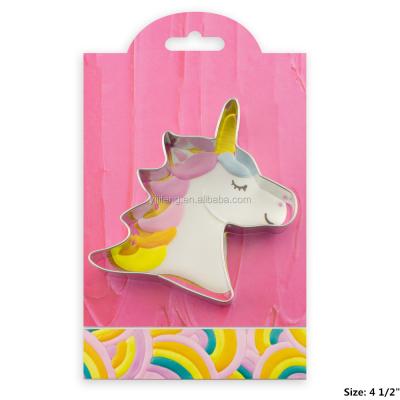 China Factory direct stocked high quality custom made stainless steel unicorn cookie cutter for sale