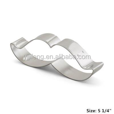 China Disposable Factory Direct High Quality Custom Stainless Steel Mustache Cookie Cutter for sale