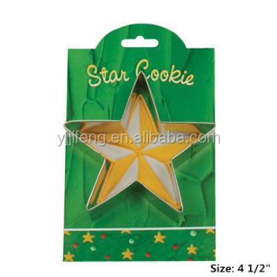 China Factory Wholesale Kitchen Stocked Standard Custom Plastic Star Cookie Cutter for sale