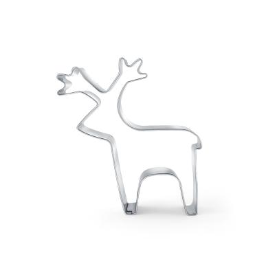 China 2019 Stocked Christmas Deer Cookie Cutter With Stainless Steel Material / Metal Bulk Cookie Cutter for sale