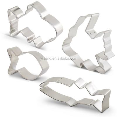 China Disposable Factory Direct High Quality Custom Stainless Steel Fish Cookie Cutter Set for sale