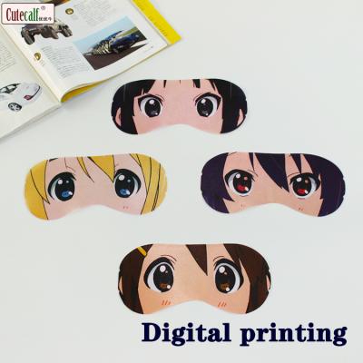 China Fashion Digital Printing Cute Eye Mask Keep Out Light To Promote Sleeping Mask for sale