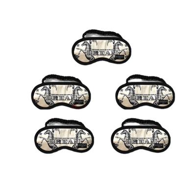 China Mini Personalized Easy Carry Promotional Popular Gift Silk Mask Slips Slippers Corporate Gift for sale