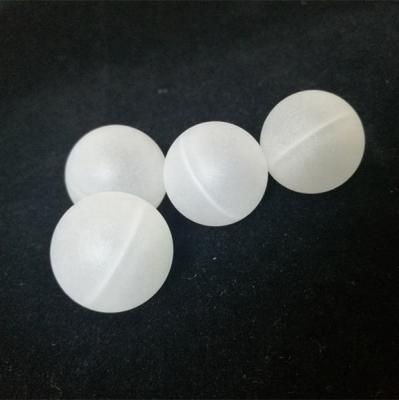 China Float On Water Large Balls 50mm PP Polypropylene White Hollow Plastic Ball For Float Tanks for sale