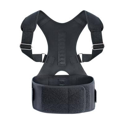 China OEM Breathable Neoprene Free Sample Posture Corrector Brace Upper Back Adjustable Magnetic Posture Corrector for sale