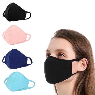 China Fashion Cotton Elastic Black Cloth Mask Custom Made Black Mask Fast Delivery Washable Reusable Mask Party Mask Face Cover for sale