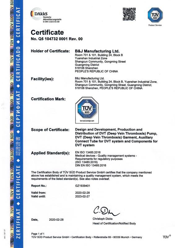 ISO13485 - B & J Manufacturing Ltd.