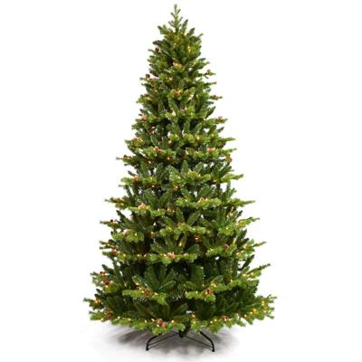 China 2462 (1365PE/1367PVC) Indoor And Outdoor Decorative Artificial Tree Pre Lit Eco Friendly Christmas Tree for sale