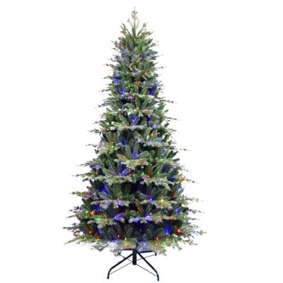 China 3309 (2250PE / 1059PVC) Flocking Artificial Christmas Tree Led Lights Christmas Decoration Christmas Tree for sale