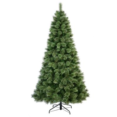 China 307Cashmere Mix 752 PVC Artificial Tips 7.5 Feet Custom Flocking Classic Christmas Tree Winter Pre-Lit Christmas Tree for sale