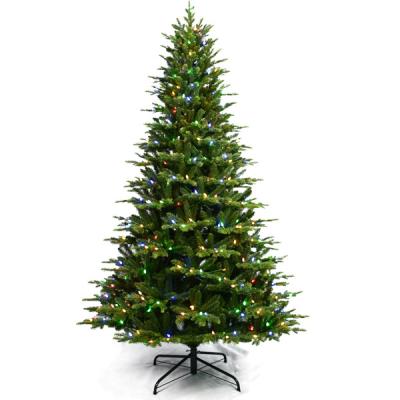 China PE and PVC Pre-lit Folding Christmas Tree 8.5 Ft Pre-lit Unique Artificial Christmas Tree Christmas Tree for sale