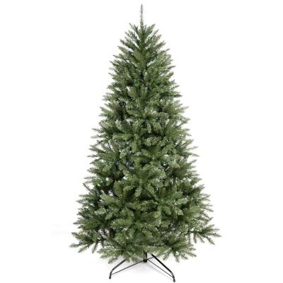 China PVC & PE 7ft pe/pvc mixed tree with led lights for indoor and outdoor for sale