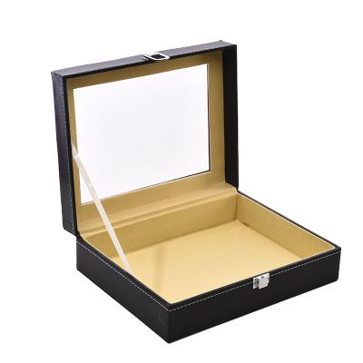 China New Shape Materials FANXI Recycled Light Gray PU LeatherJewelry Gift Boxes Ring Necklace Boxes Jewelry Octagonal Packaging Box Wholesale for sale