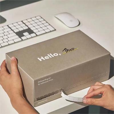 China Recycled Materials Printing Custom E-commerce Corrugated Paper Boxes Recycled Paper Boxes Cardboard Teardrop Strip Mailer Mailer Packaging Custom Logo for sale