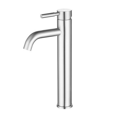 China Simple Modern Faucet Handle Lavatory Art Basin Classic For Sale White Body OEM Surface 201 Stainless Steel Custom Shiny Faucet for sale