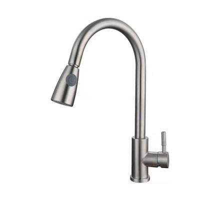 China Wholesale Price Factory Sale Single Handle Contemporary Style Ceramic Brushed Kitchen Sink Faucet for sale