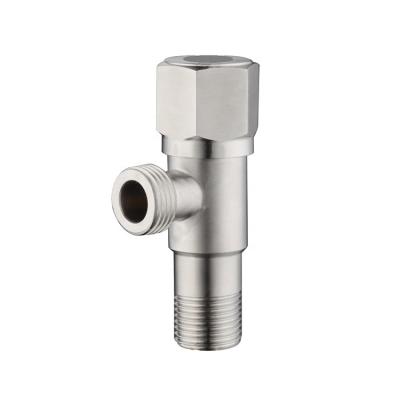 China Modern Frosted Stainless Steel Hexagon Handwheel Angle Valve for sale