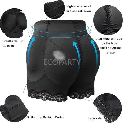 China Fake Ass Hip Butt Lifter Shapers Womens 4pcs QUICK DRY Enhancers Pads Control Panties Padded Slimming Underwear Enhancer Hip Pads Panties for sale