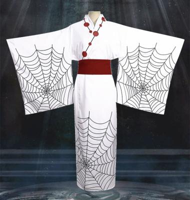 China Hot Anime Cosplay Kimetsu Oni ​​Ayaki Rui Cosplay Costume Men's Spider Yaiba Kimono Full Set Halloween Party Gear for sale