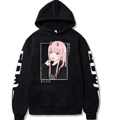 China Anime Darling In The Franxx Zero Pullover Two Hoodies Unisex Coldker Streetwear Harajuku Casual Graphic Sweatshirts Hoodies for sale