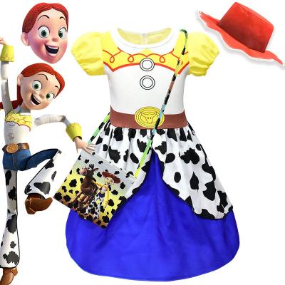 China Viable Woodland Jessie Fancy Tutu Dress For Crotchless Princess Buzz Lightyear Peep Halloween Birthday Party Costume Ecoparty Little Girls BO for sale