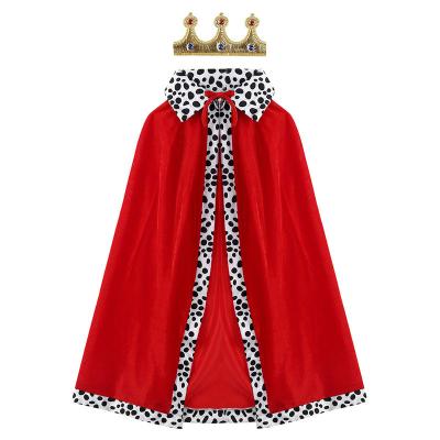 China Hot Sale 2021 Ecoparty Red Royal Cape Kid Fancy Costume King Cape Great Pretender Kids Cosplay Cape Fancy Kids Costumes Customized Appreal for sale