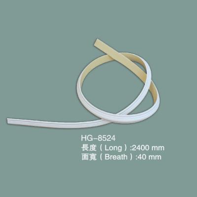 China Polyurethaan Flex Trim PU Flexible Base Cap Molding HG-8524 Te koop