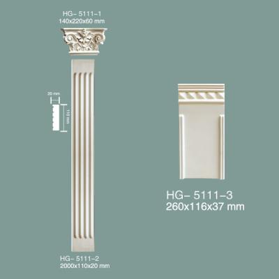 China PU Pillar PU Roman Column Polyurethane Roman Column Moulding HG-5111 for sale