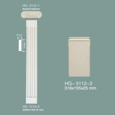 China PU Pillar PU Roman Column Polyurethane Roman Column Moulding HG-5112 for sale