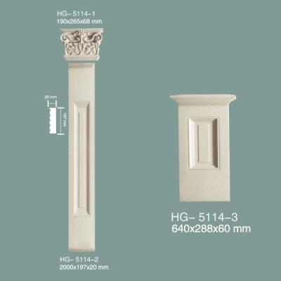 China PU Pillar PU Roman Column Polyurethane Roman Column Moulding HG-5114 for sale