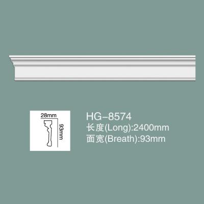 Cina Fabbricazione a parete in PU Dado Rail Foam Skirting Board Fabbricazione a parete in PU Baseboard HG-8574 in vendita