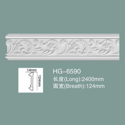 Cina PU Waiscoting Dado Rail Pun Baseyboard Polyrethane PU MAMPAGGIO HG-6590 in vendita