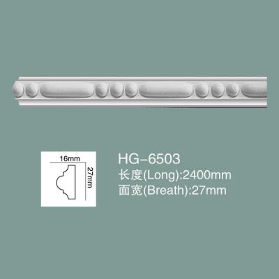 China Dado Rail Schaum-Skirting-Board PU Wand-Baseboden HG-6503 zu verkaufen