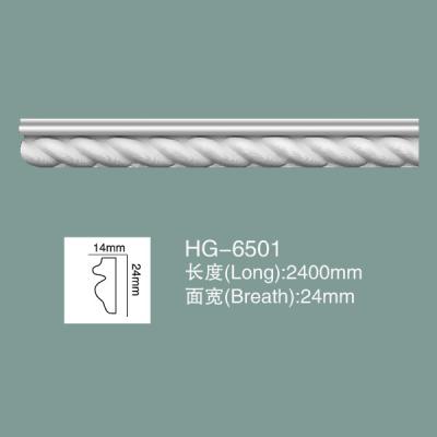 China Dado Rail Foam Skirting Board PU Baseboard para pared HG-6501 en venta