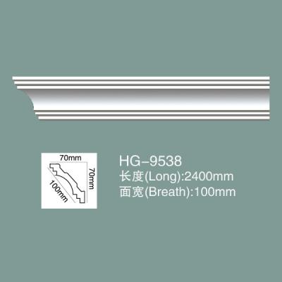 China Foam Skirting Polyurethane Crown Moulding PU Ceiling Moulding HG-9538 for sale