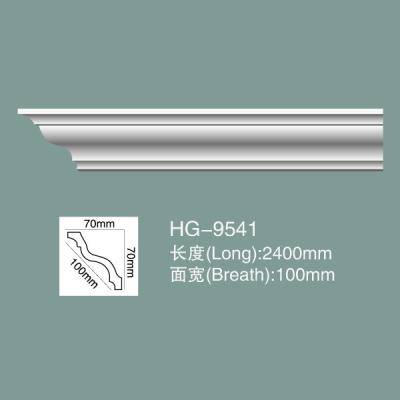 China Foam Skirting Polyurethane Crown Moulding PU Ceiling Moulding HG-9541 for sale