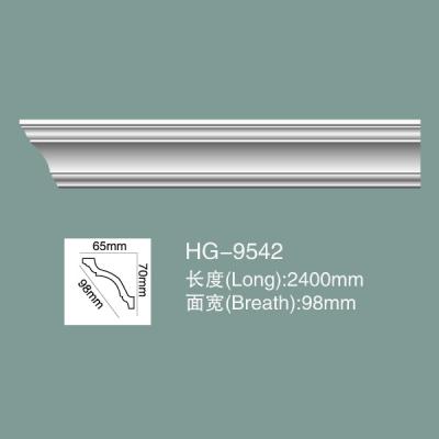 China Foam Skirting Polyurethane Crown Moulding PU Ceiling Moulding HG-9542 for sale