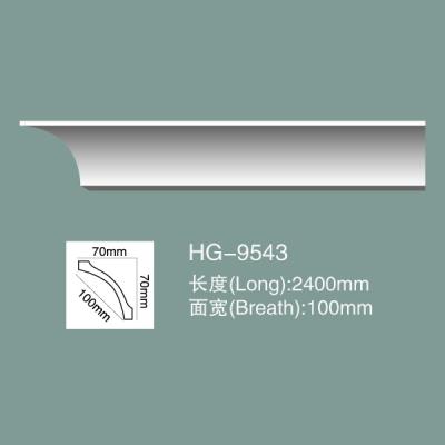 China Foam Skirting Polyurethane Crown Moulding PU Ceiling Moulding HG-9543 for sale