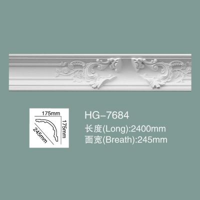 China Foam Skirting Polyurethane Crown Moulding HG-7684 for sale