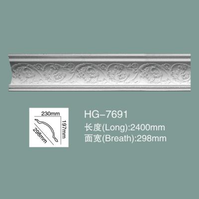 China Schuimrok Polyurethane Crown Moulding HG-7691 Te koop