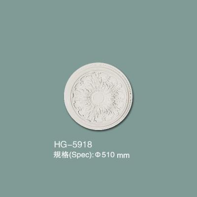 China Pu Ceiling Medallion PU Ceiling Tile HG-5918 for sale