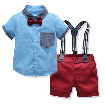 China Preppy New Style Design Kids Boy Wear Set European Style Boys Clothing Sets Boy Suit Baby Cloth for sale