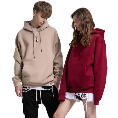 China Custom Made Oversize Anti-pilling Men's Hoodies China Manufacture Cotton Pullover Sweatshirt Premium Hooded Heavy Fleece for sale