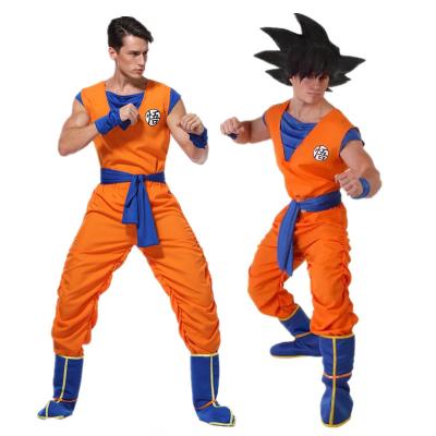 China Polyester RTS Holiday Carnival Party Dragonball Goku Kakarotto Anime Cosplay Unisex Male Female Halloween Costumes for sale