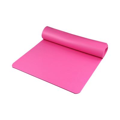 China Hot Sales NBR 1787901-2 Amazon Thickened Widened Anti-skid High Density Yoga Mat With Strap Solid Color NBR for sale