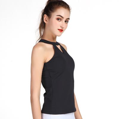 China INS 2999482 NEW STYLE Breathable Custom Hollowed Back Soft-Fill Tank Top Gym Fitness Yoga Top Sweatshirt for sale